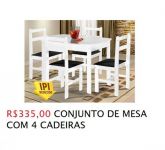 MESA COM 4 CADEIRAS